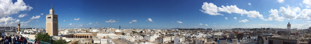 Blick auf die Media von Tunis