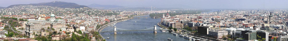Panoramablick auf Budapest