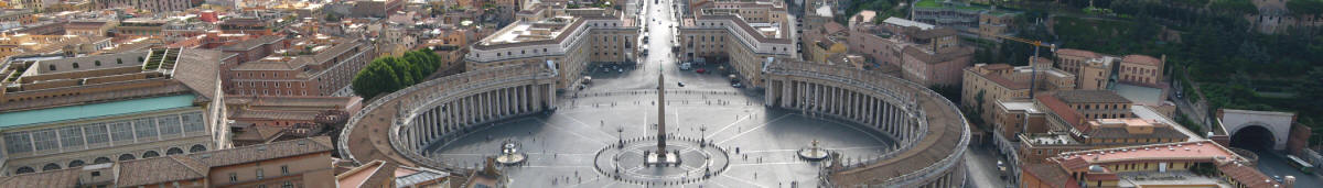 Blick auf den Petersplatz