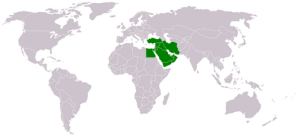 Lagekarte Naher Osten